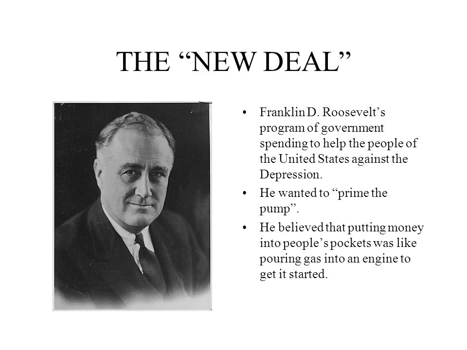 The new deal and government intervention - Essay Example